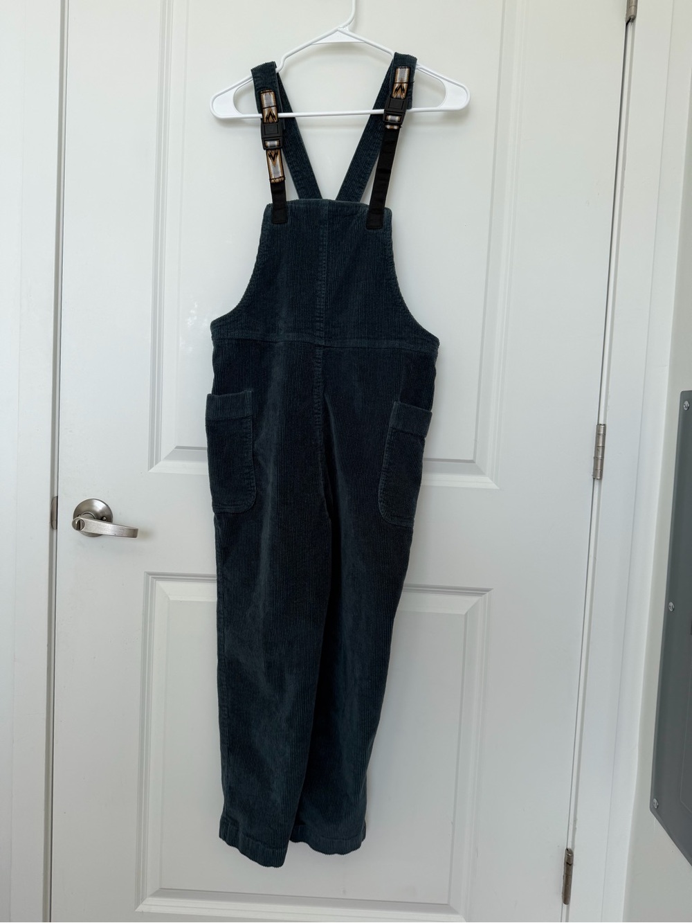 KAVU San Juan Corduroy Overalls Moonless Night Cropped Relaxed Fit